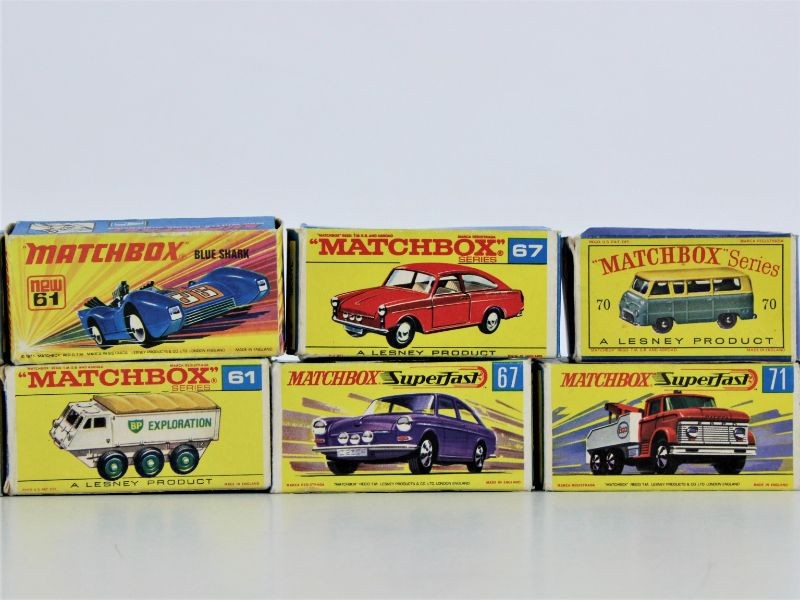 Matchbox - 12 vintage wagens in originele doosjes